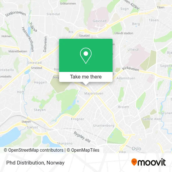 Phd Distribution map