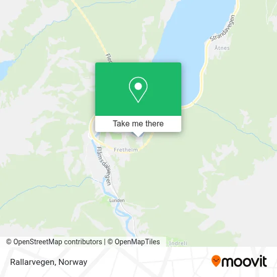 Rallarvegen map