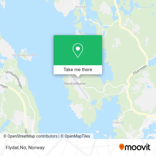 Flydat.No map