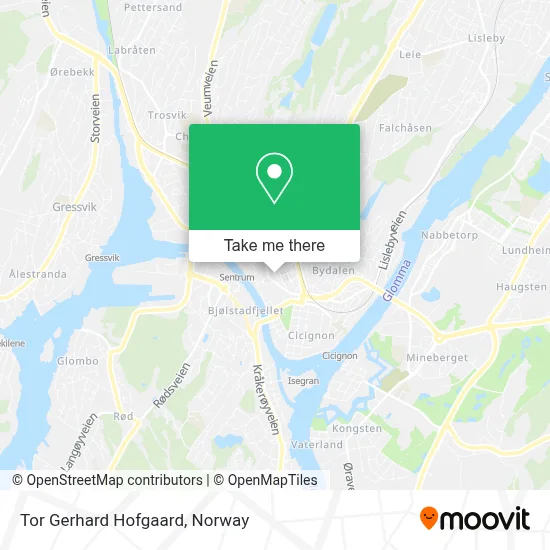 Tor Gerhard Hofgaard map