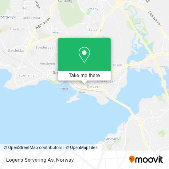 Logens Servering As map