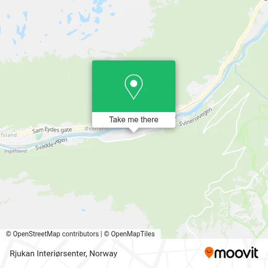 Rjukan Interiørsenter map