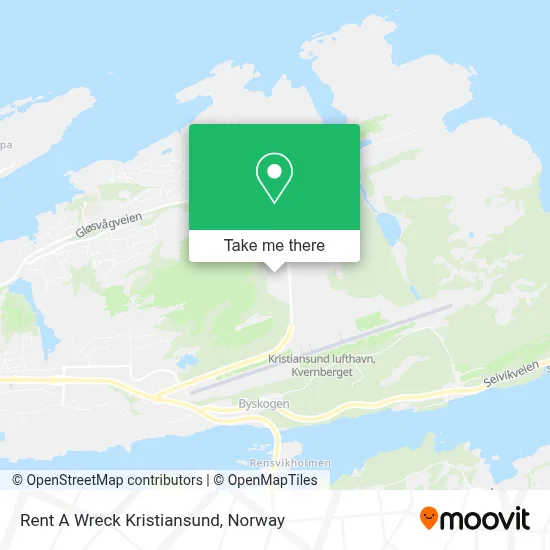 Rent A Wreck Kristiansund map
