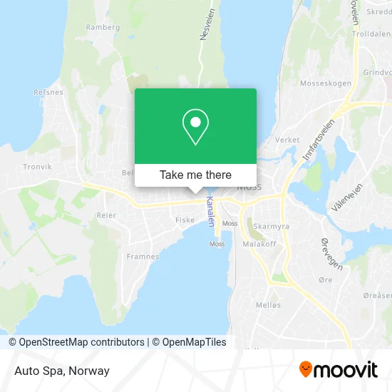 Auto Spa map