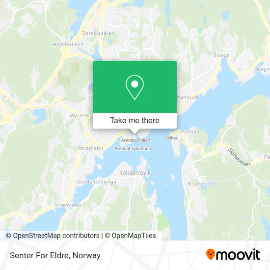 Senter For Eldre map