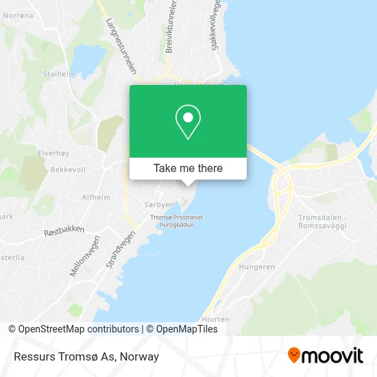 Ressurs Tromsø As map