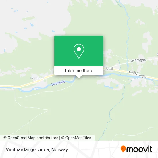 Visithardangervidda map