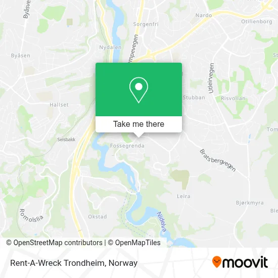 Rent-A-Wreck Trondheim map