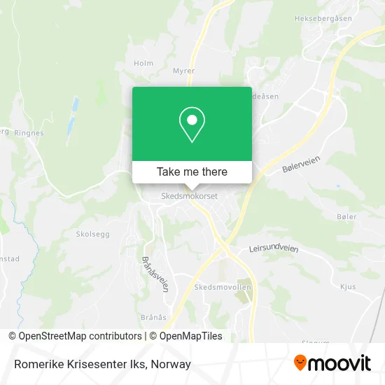 Romerike Krisesenter Iks map
