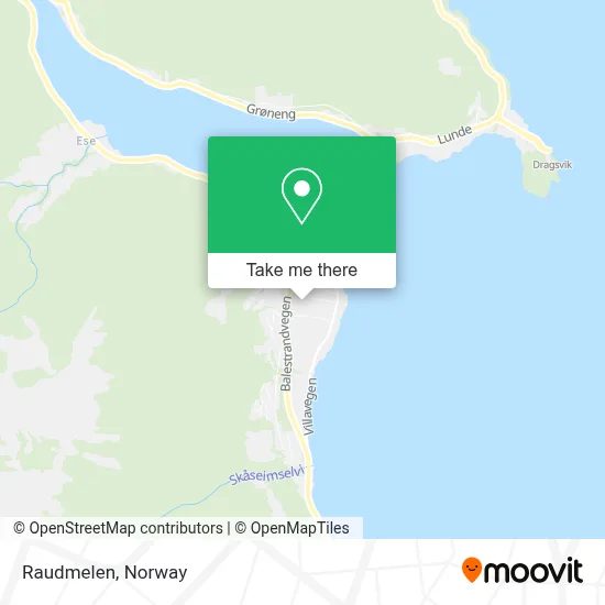 Raudmelen map