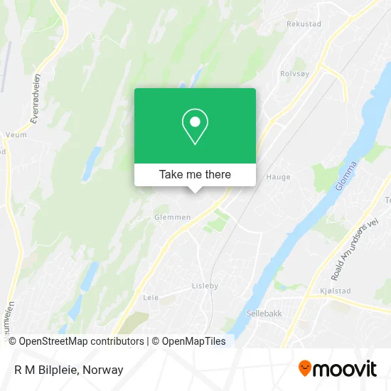 R M Bilpleie map