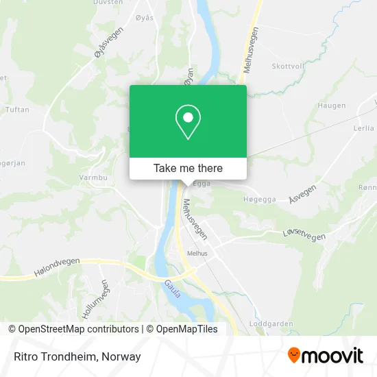 Ritro Trondheim map
