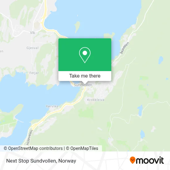 Next Stop Sundvollen map