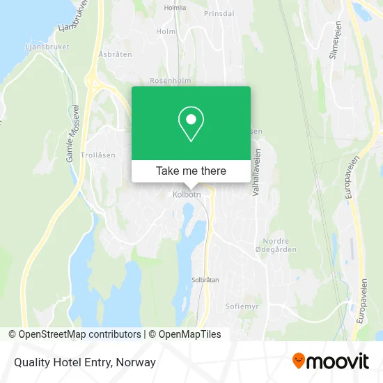 Quality Hotel Entry map
