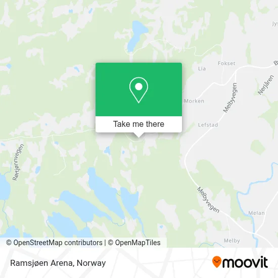 Ramsjøen Arena map