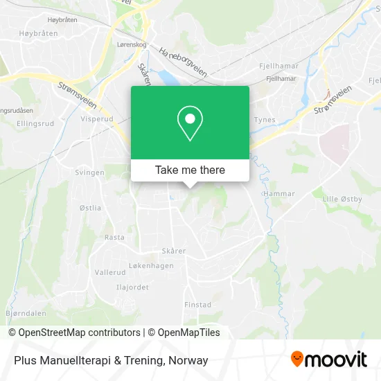 Plus Manuellterapi & Trening map