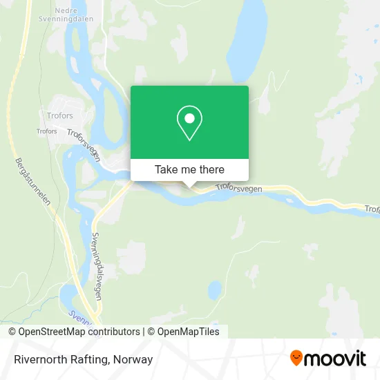 Rivernorth Rafting map
