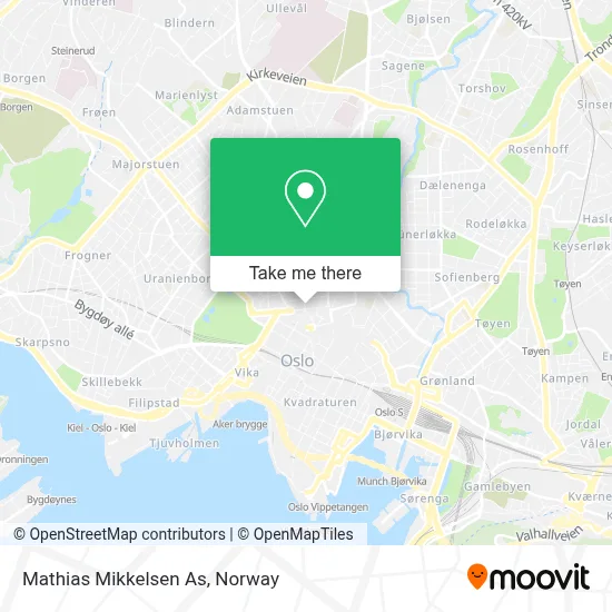 Mathias Mikkelsen As map