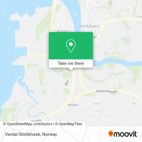 Verdal Storbilvask map
