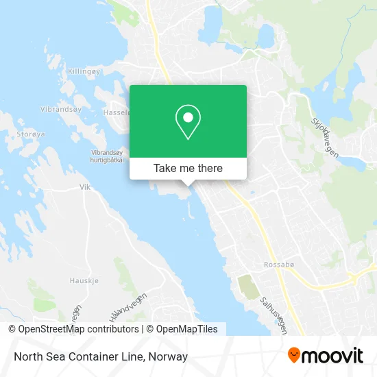 North Sea Container Line map