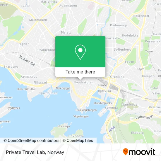 Private Travel Lab map
