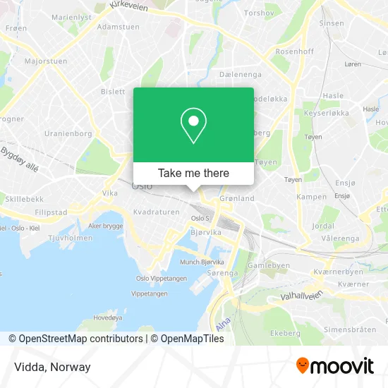 Vidda map