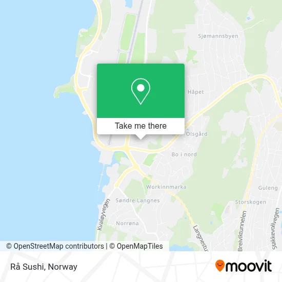 Rå Sushi map