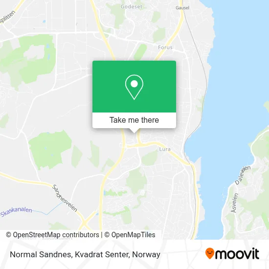 Normal Sandnes, Kvadrat Senter map