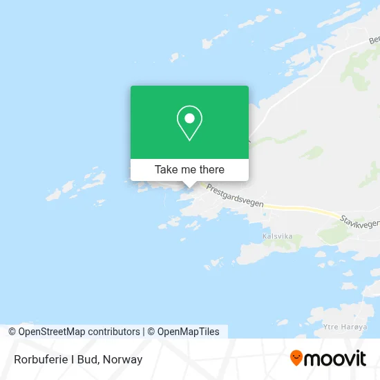 Rorbuferie I Bud map