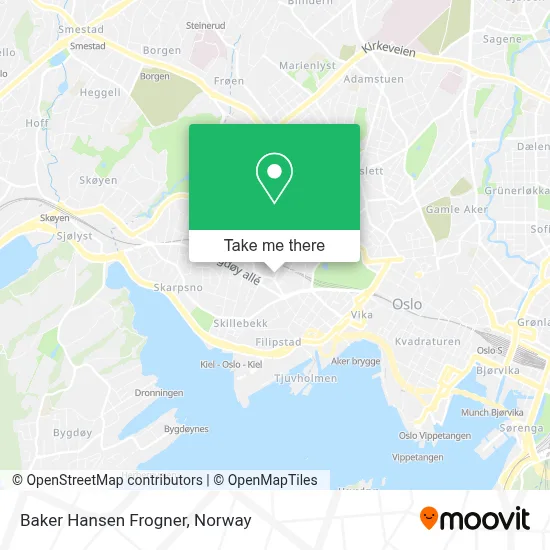 Baker Hansen Frogner map