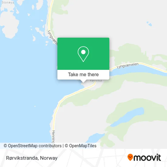 Rørvikstranda map