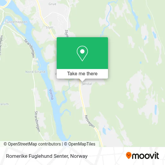 Romerike Fuglehund Senter map