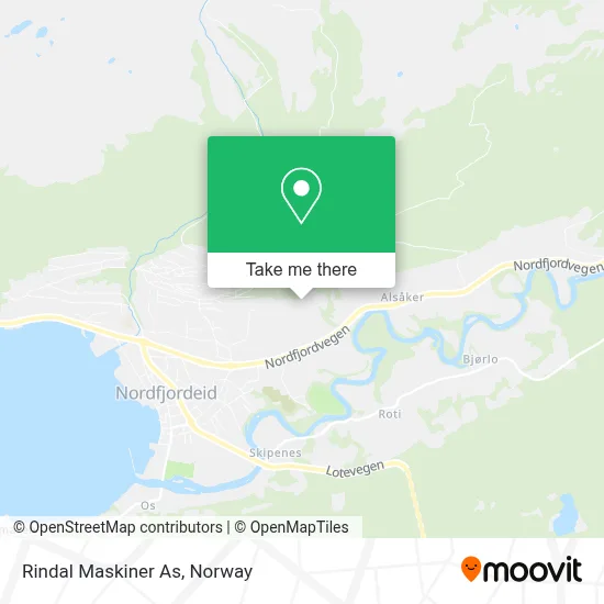Rindal Maskiner As map