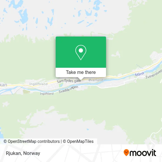 Rjukan map