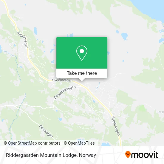 Riddergaarden Mountain Lodge map