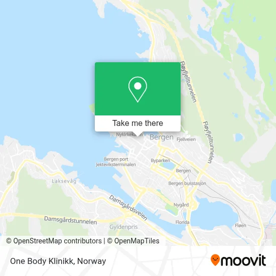 One Body Klinikk map