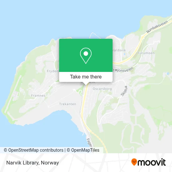 Narvik Library map