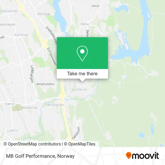 MB Golf Performance map
