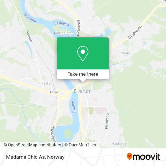 Madame Chic As map