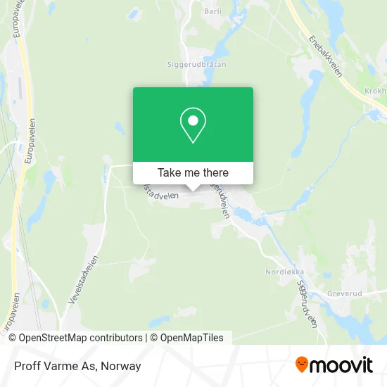 Proff Varme As map