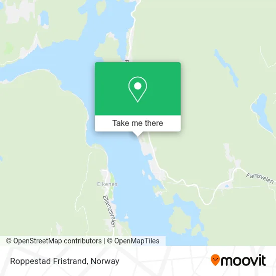 Roppestad Fristrand map
