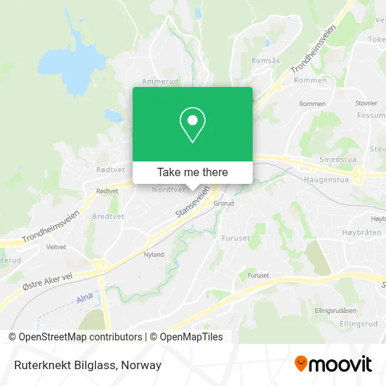 Ruterknekt Bilglass map