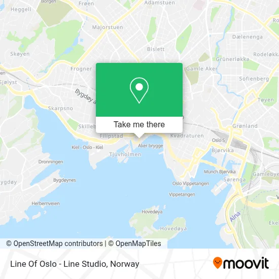 Line Of Oslo - Line Studio map