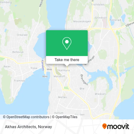 Akhas Architects map