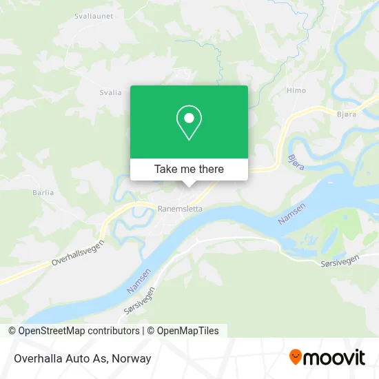 Overhalla Auto As map