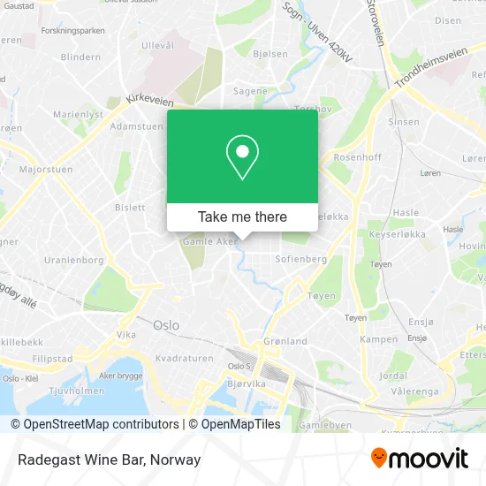 Radegast Wine Bar map