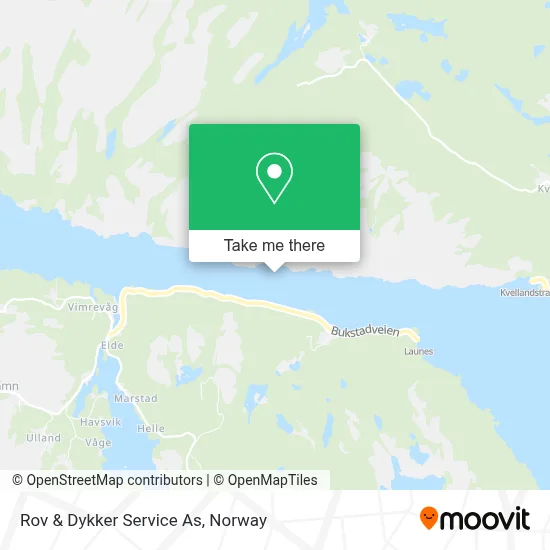 Rov & Dykker Service As map