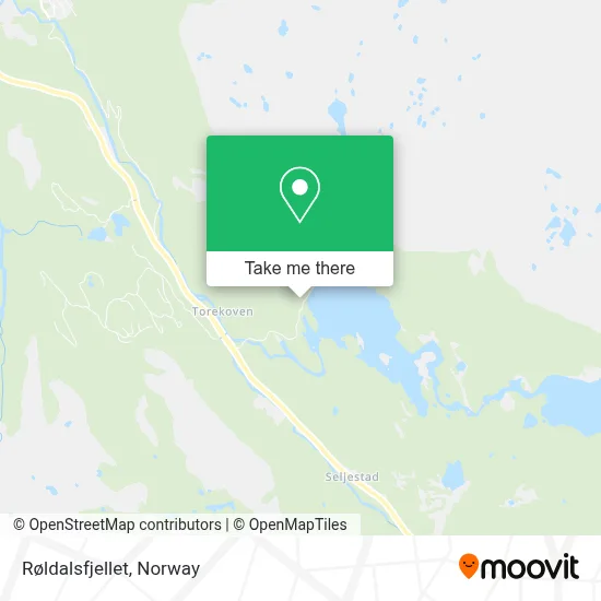 Røldalsfjellet map