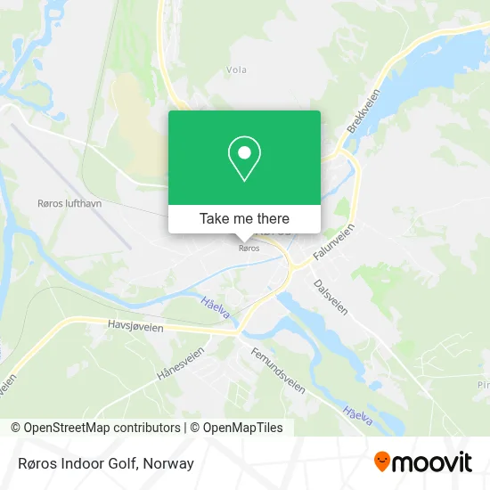 Røros Indoor Golf map
