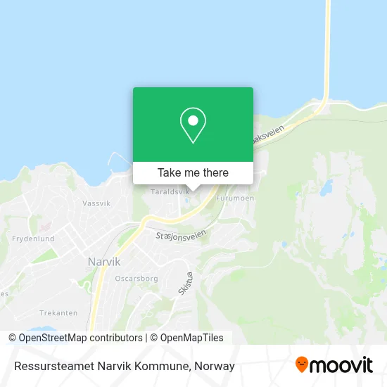 Ressursteamet Narvik Kommune map